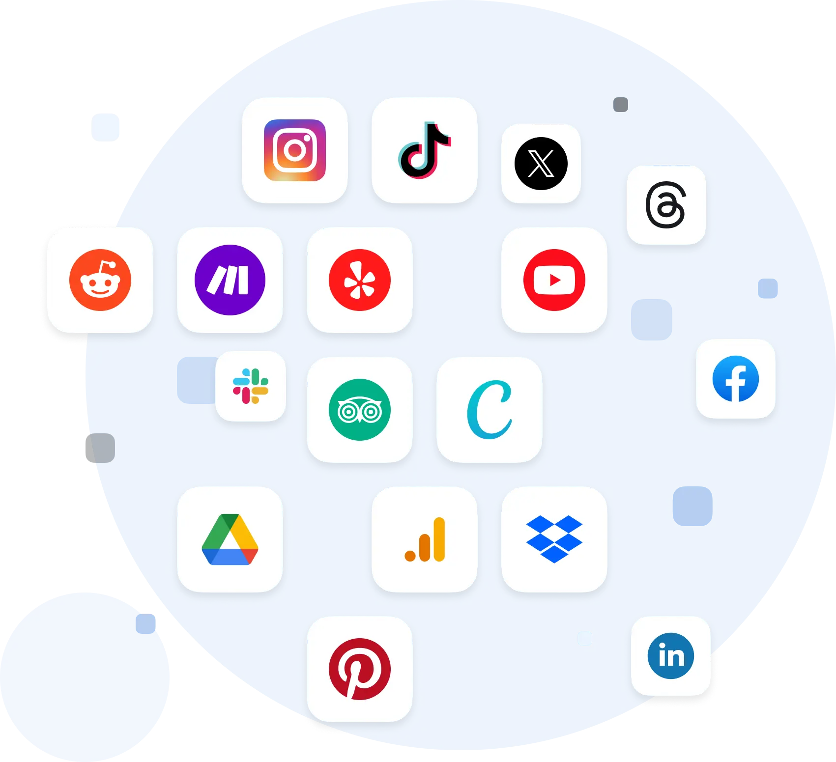 Powerful social media integrations