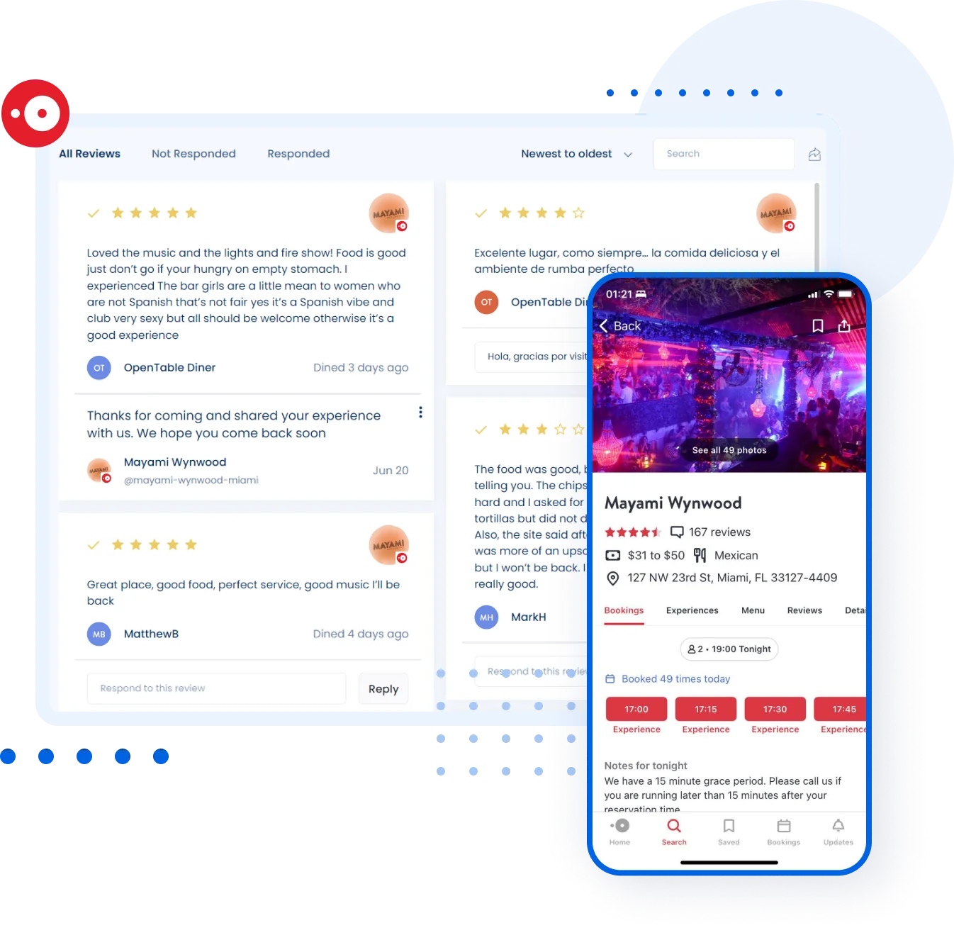 OpenTable management tools