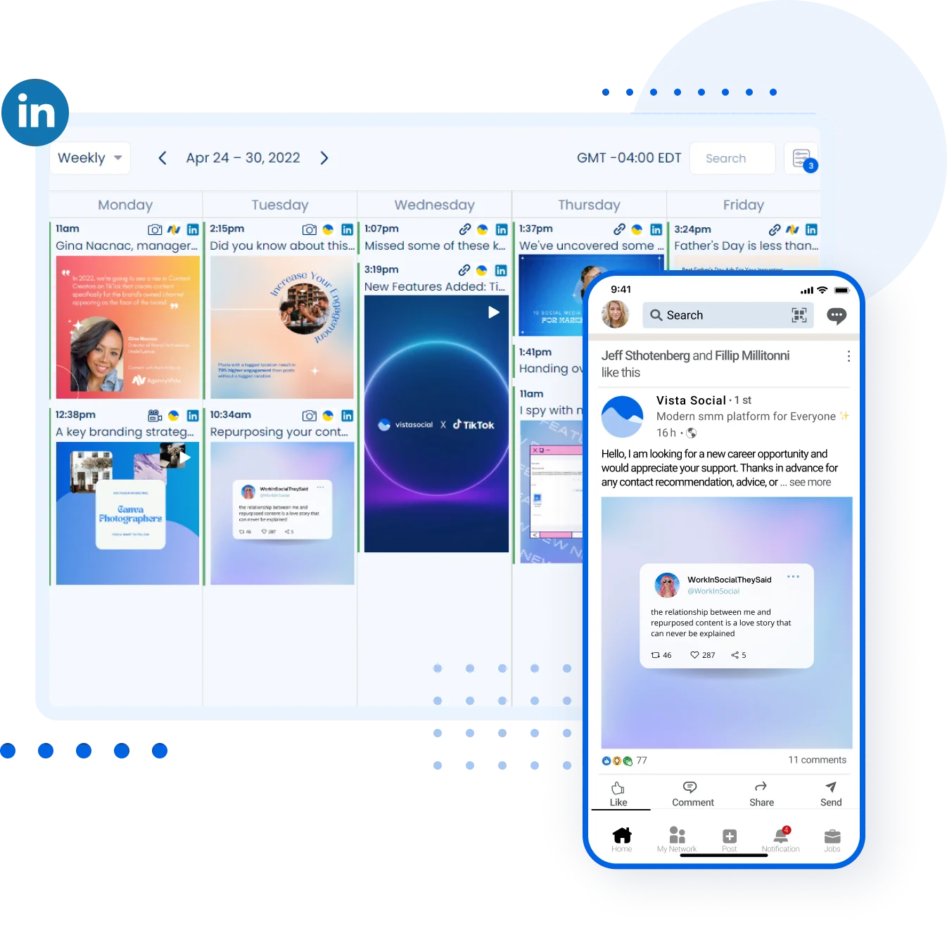 LinkedIn management tools for business